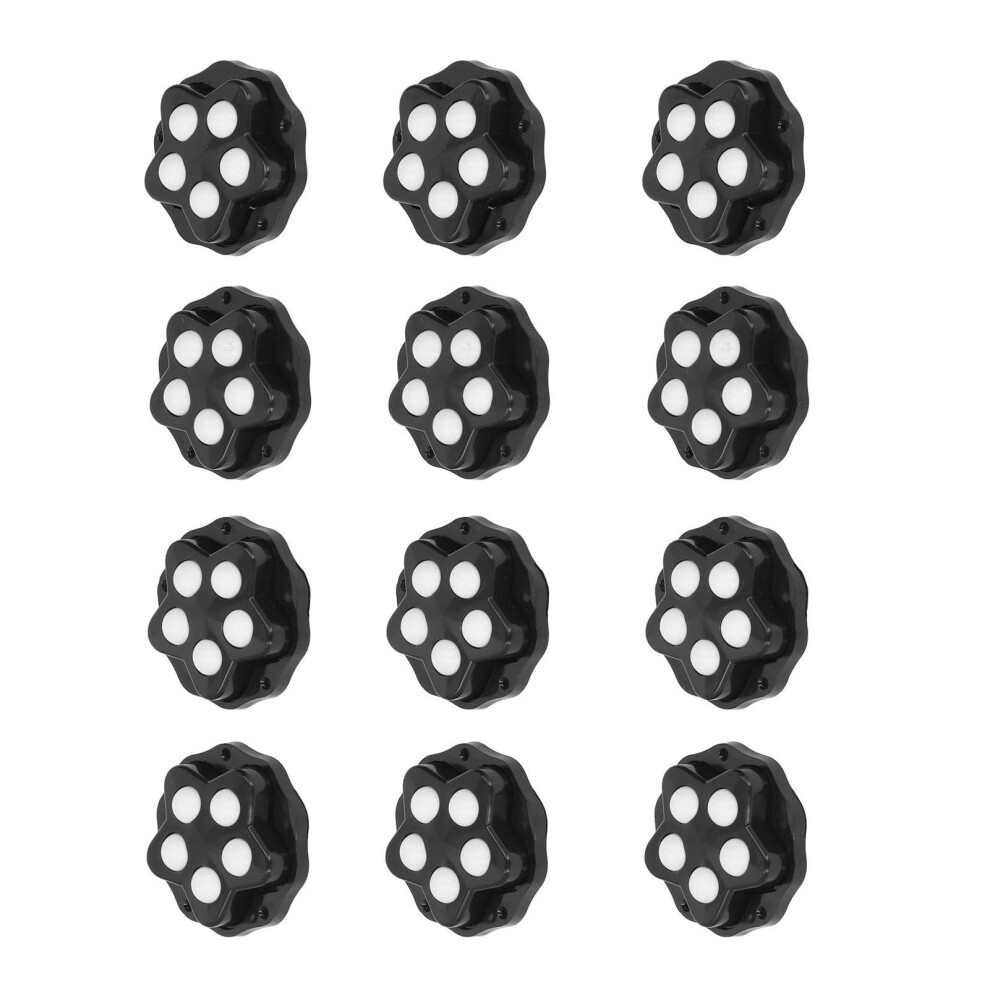 12Pcs 360 Swivel Abs Caster Wheels For Furniture & Appliances, 20Kg Load 4201386566838