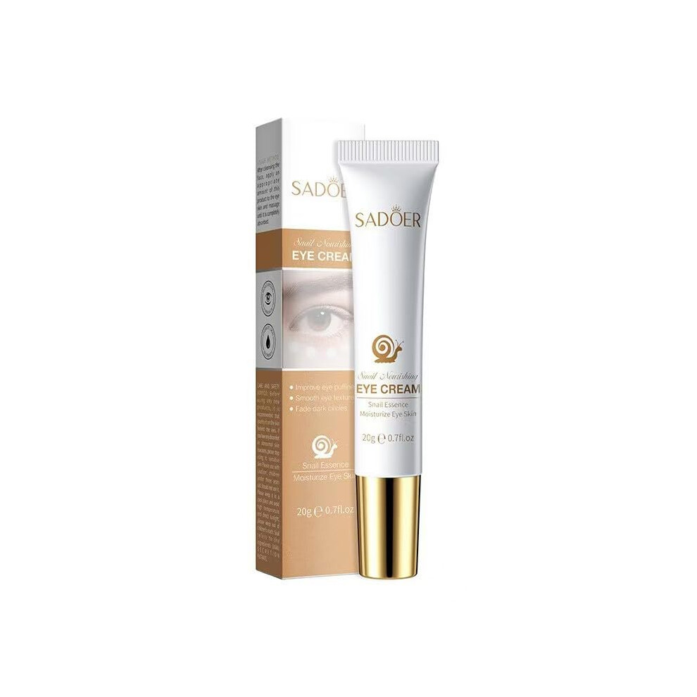 Cream/Dark Snail Eye For Circles And Wrinkles, Hydrating Formula With Hyaluronic Acid, 20G