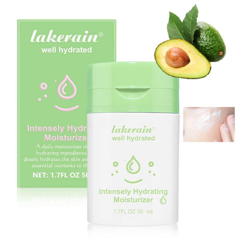 Cream Face Moisturizer With Niacinamide And Hyaluronic Acid, Deep Hydrating Face For Dry Skin 50Ml