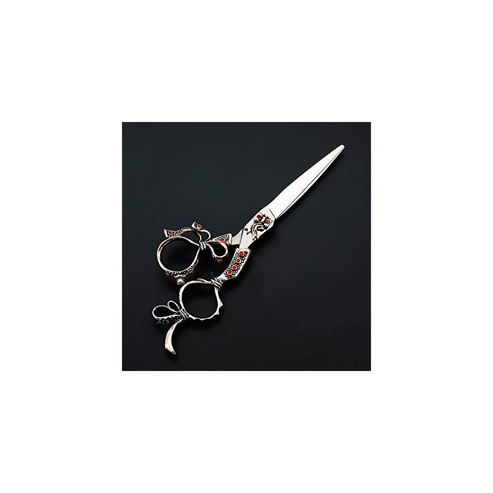 Hairdressing Scissors 6 Inch Japanese 440C Extremely Sharp Blades Ergonomic Handle for Barber