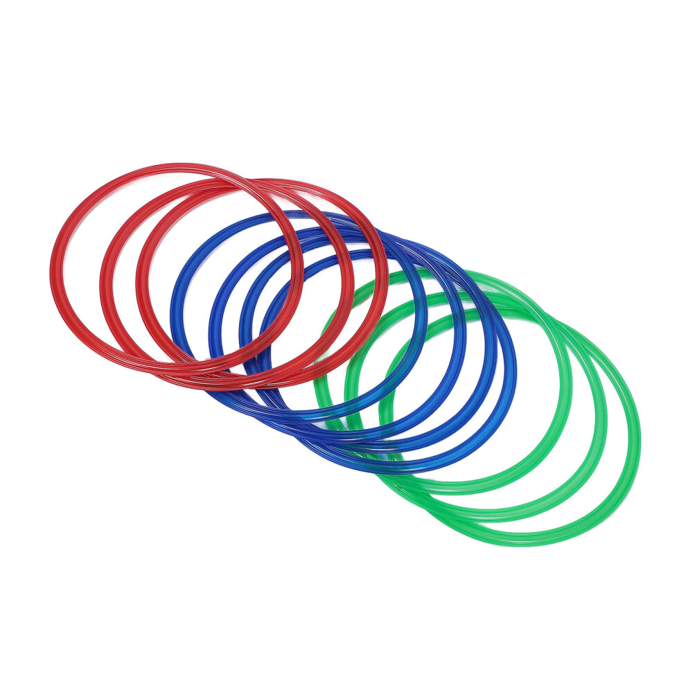10pcs Kids Sensorial Hoop Rings Connectors 11in Plastic Exercise Game