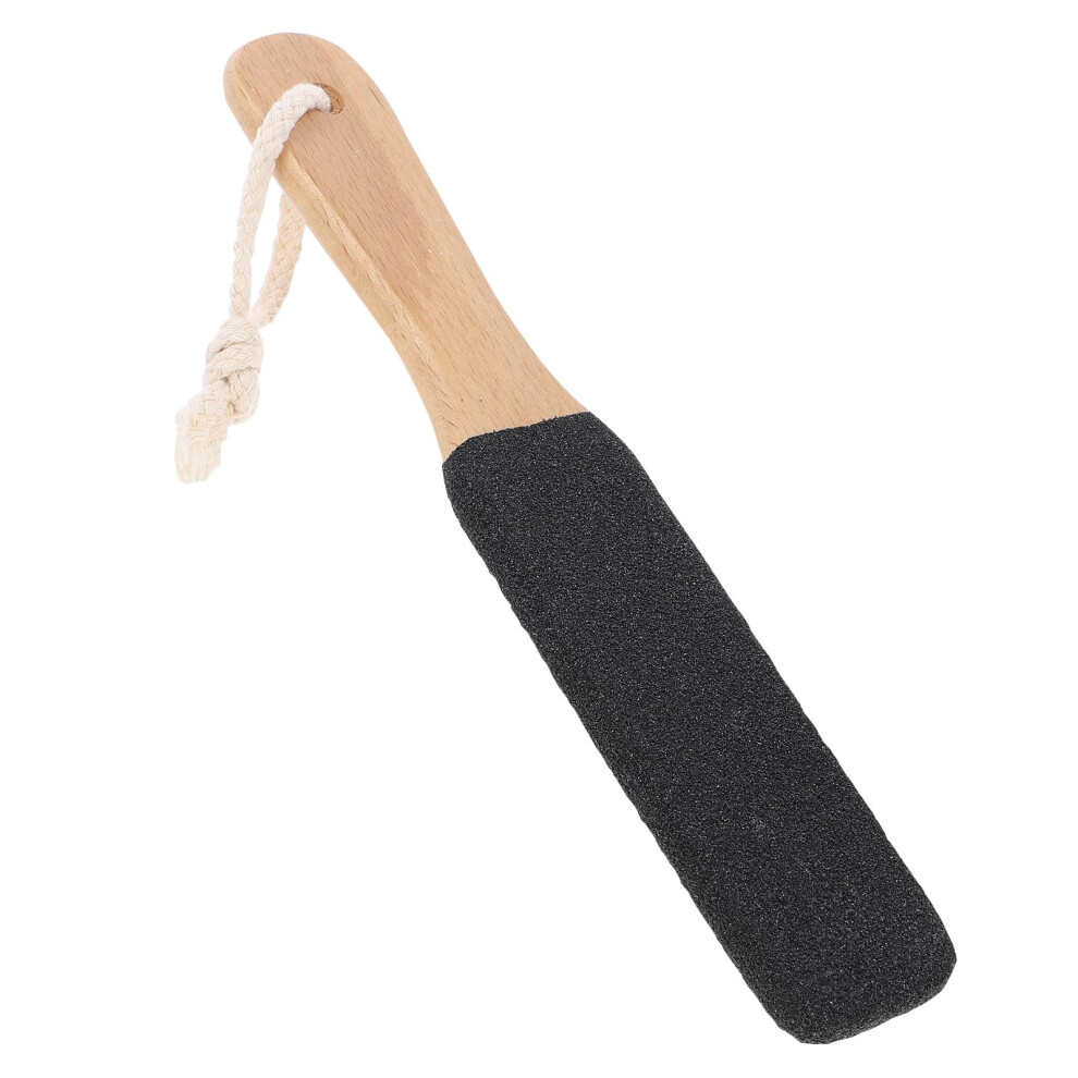 DoubleSided Wooden Handle Foot File Callus Remover for Gentle Dead Skin Exfoliation Smooth Feet