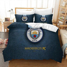 (260x230, 14) 2025 Newest Bedding Set, Football Club Print Duvet Cover Set, Soft Microfiber