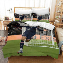 (228x228,28)2025 Newest Bedding Set, Football Club Print Duvet Cover Set, Soft Microfiber