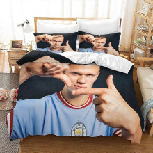 (260x230, 16) 2025 Newest Bedding Set, Football Club Print Duvet Cover Set, Soft Microfiber