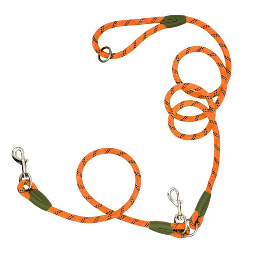 Hands-Free Nylon Dog Leash with Reflective Stitching, Adjustable, 90x4cm