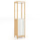 Mobile colonna - HELLOSHOP26 - 30 x 30 x 129 cm - Bambù - Ripiani regolabili - Marrone 1