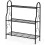 Supporto per piante - HELLOSHOP26 - Supporto 3 livelli - Nero - Metallo - 72x25x85 cm 1