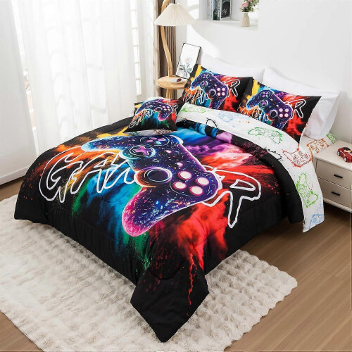 (264x229) Gaming Bedding Sets 3D Gamepad Comforter Sets for Boys Games Console Action 1