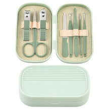 Nail Clipper Set Manicure Kit 8Piece AllinOne Nail Care Grooming Tools for Travel