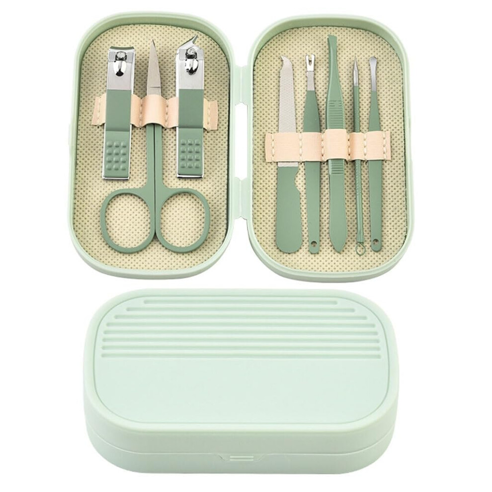 Nail Clipper Set Manicure Kit 8Piece AllinOne Nail Care Grooming Tools for Travel