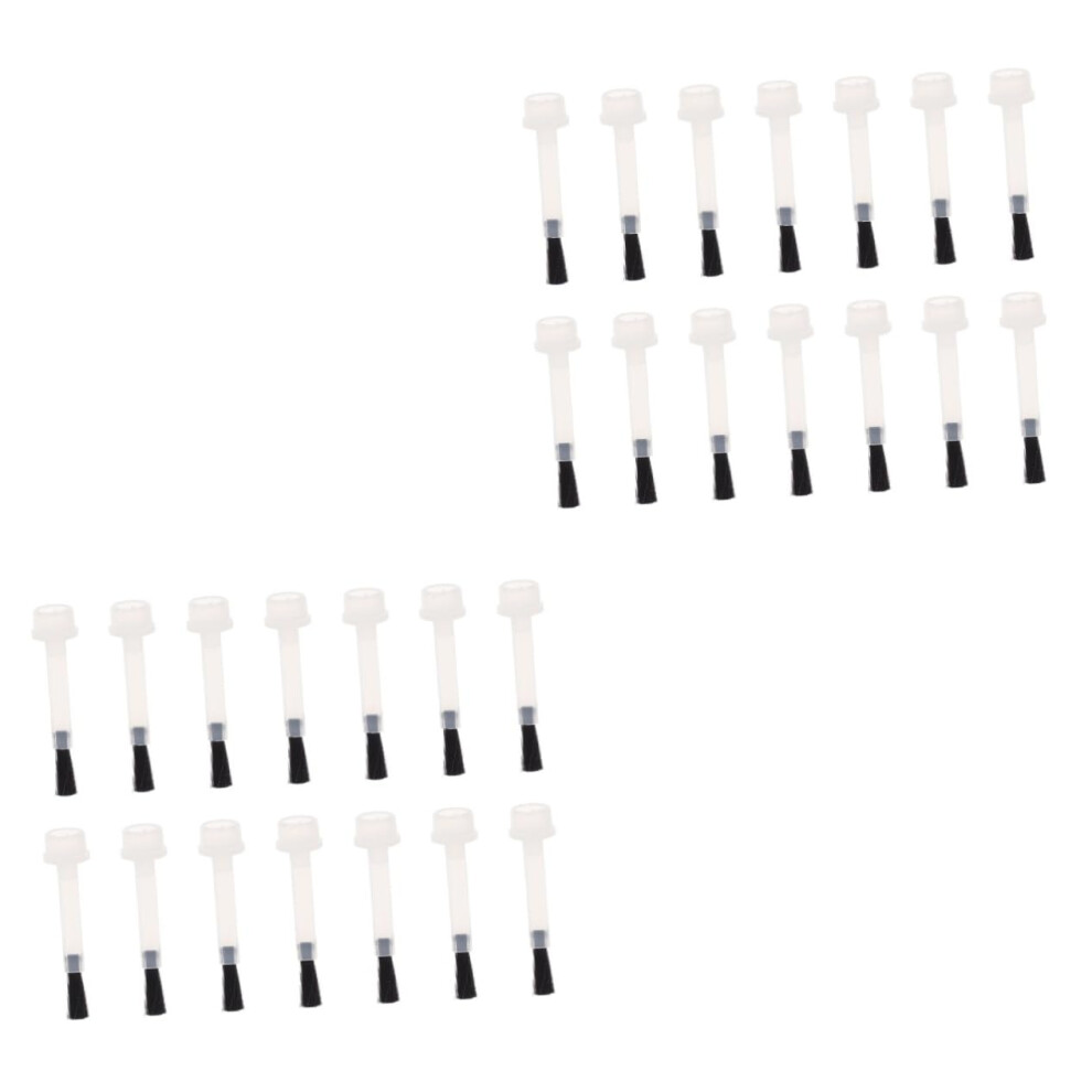 40pcs Mini Nail Art Brush Set with Nylon Replacement Brushes for Gel Polish Manicure