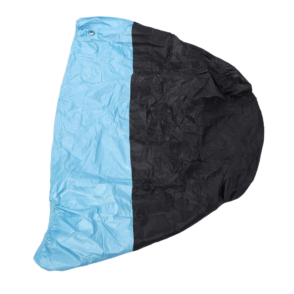 All Seasons Waterproof Motorcycle Cover With Lock Hole & Storage Bag M Black/Blue 3701383572647