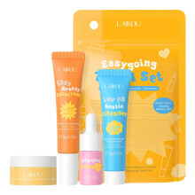 Travel Skincare Set for Women Deep Hydration Kit with Cleanser Serum Cream Sunscreen