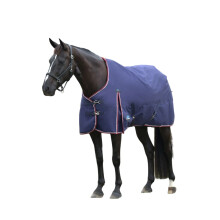 (6' 6", Navy/Burgundy) Weatherbeeta Comfitec Essential 220g Horse Turnout Rug