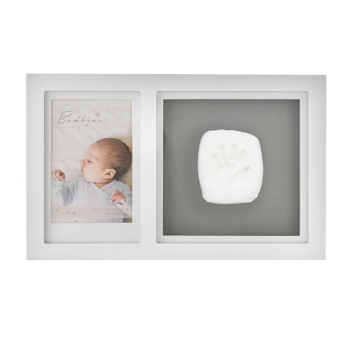 Bambino White Photo Frame & Clay Print 1