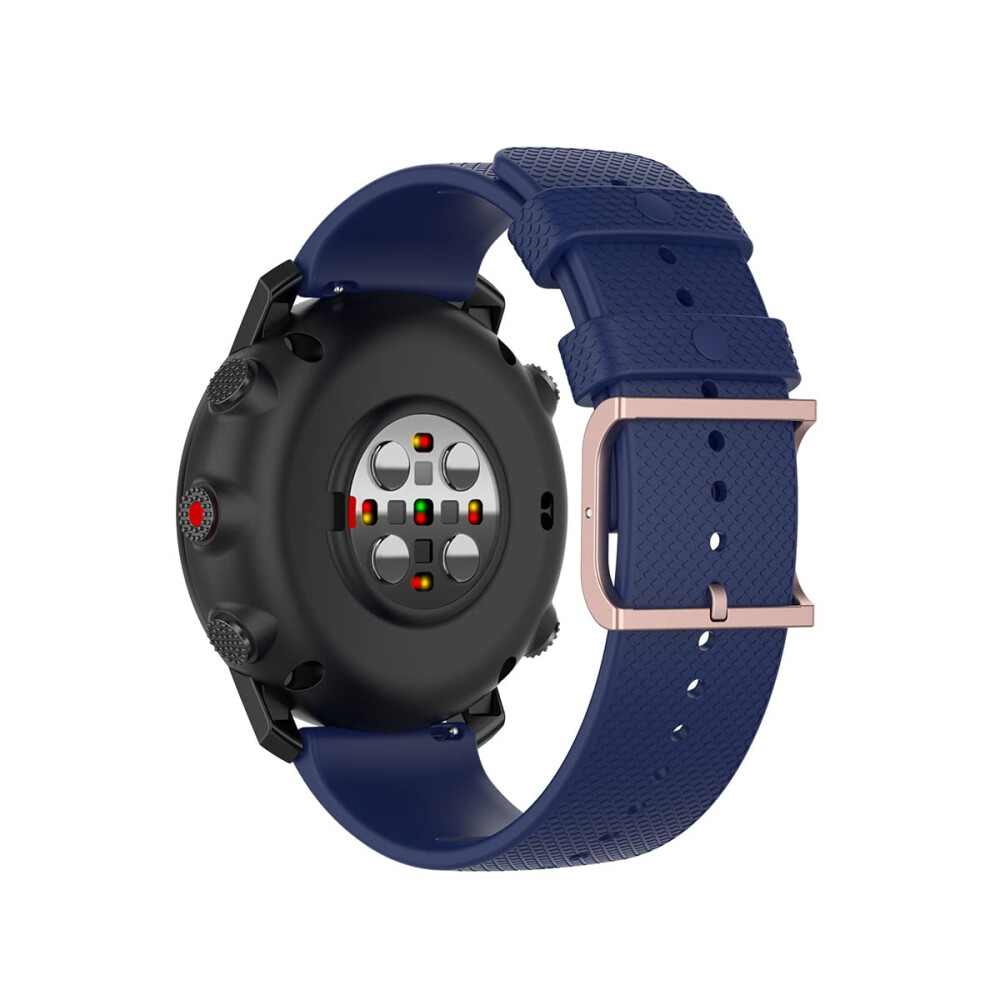 Watch Band Soft Silicone Sport Strap 22Mm For Polar Vantage M2/M Grit X Pro Replacement Blue 9113335822078