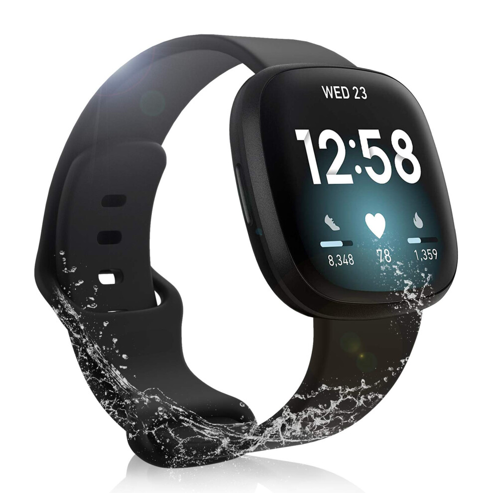 Waterproof Sport Silicone Replacement Band For Women And Men For Fitbit Versa 3 And Sense 9113335822122