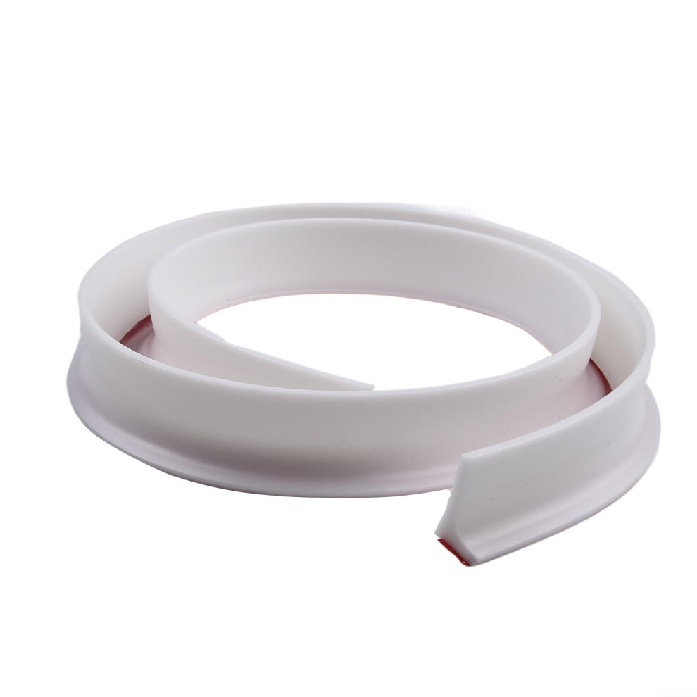Flexible Silicone Shower Water Barrier Strip For Curbless Floor, Adhesive Threshold Seal, White 1M 9113335822146