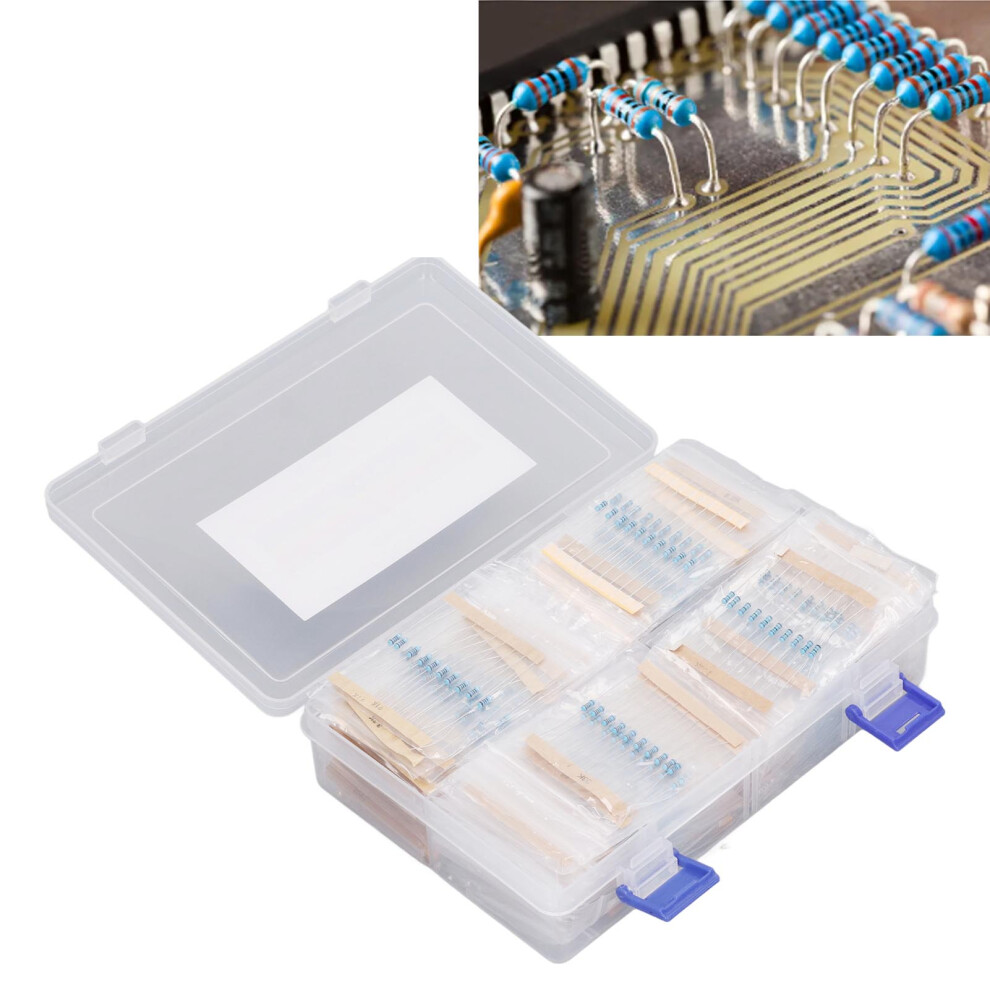 1450 Pcs Resistor Kit 1/4W Metal Film 1Î©-1Mî© Color 7901393733281