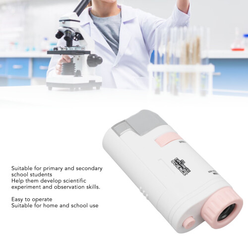Microscopio portatile in miniatura, ABS, 2 batterie AAA 2