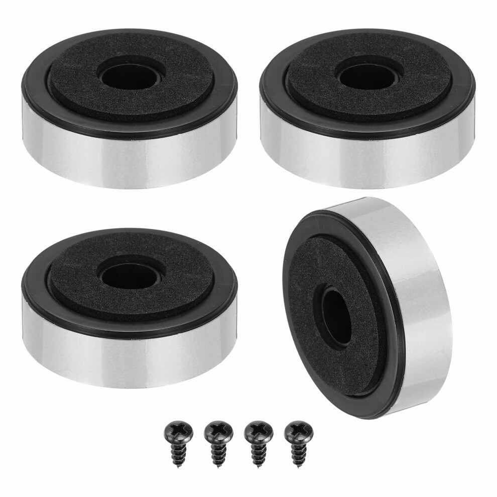 Speaker Isolation Feet 47Mm X 15Mm For Hifi Amplifier Noise And Vibration Reduction Silver 9455672085175