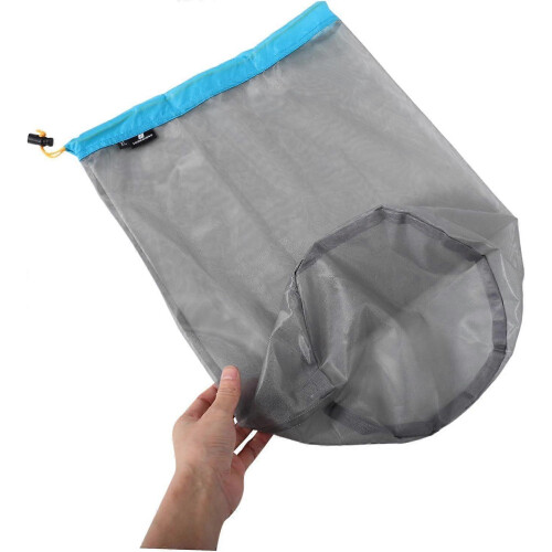 Sleeping Bag Compression Sack Set Mesh Laundry Bag for Travel Camping Hiking 2