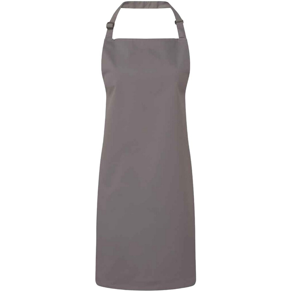 Premier Unisex Dark Grey Colours Full Apron In - Image 2