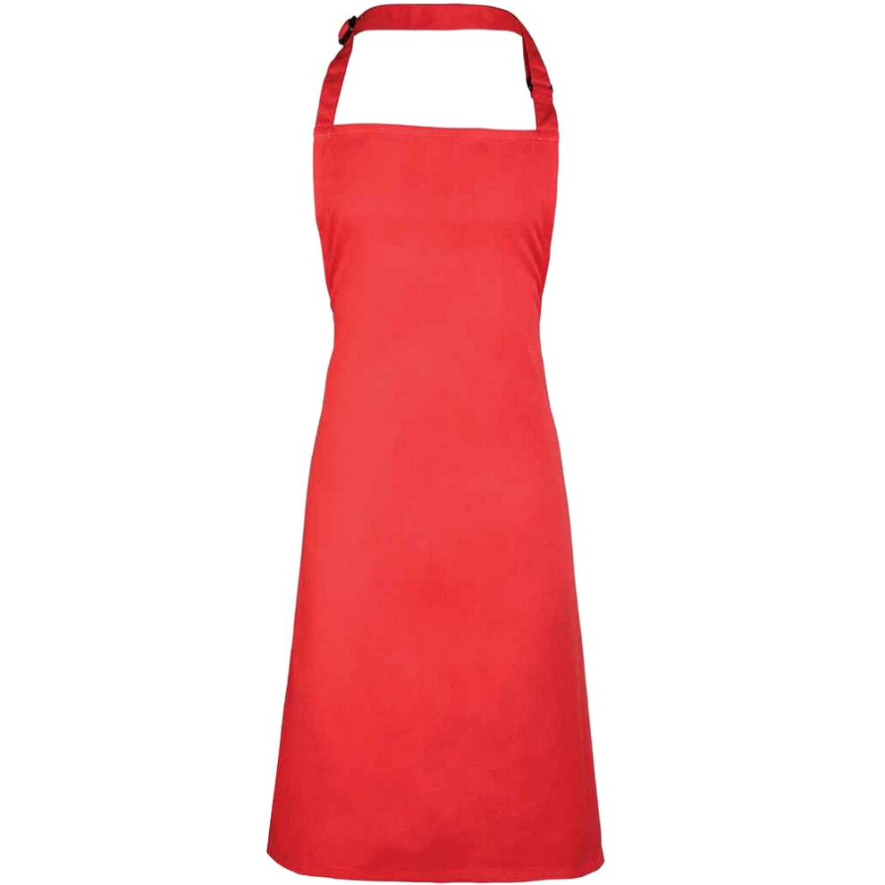 Premier (One Size, Strawberry Red) Unisex Adult Colours Full Apron