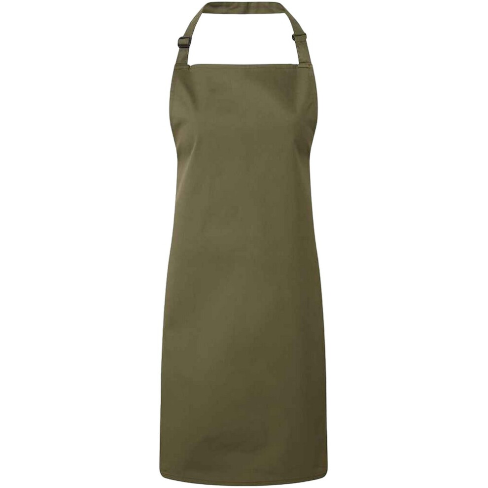 - Premier Unisex Adult Colours Full Apron Olive (One Size) - Image 2