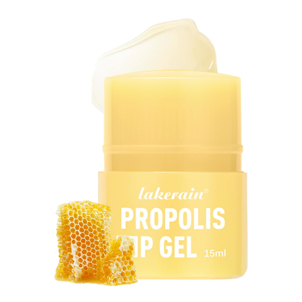 Honey Lip Balm and Propolis Lip Butter 15ml â 12H Moisture Lock, Overnight Hydration, Gentle Exfoliation