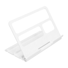 Bærbar dokumentholder, foldbar stativ med sideklips til sikker læsning, robust skrivestativ til justering i flere vinkler på dit skrivebord eller
