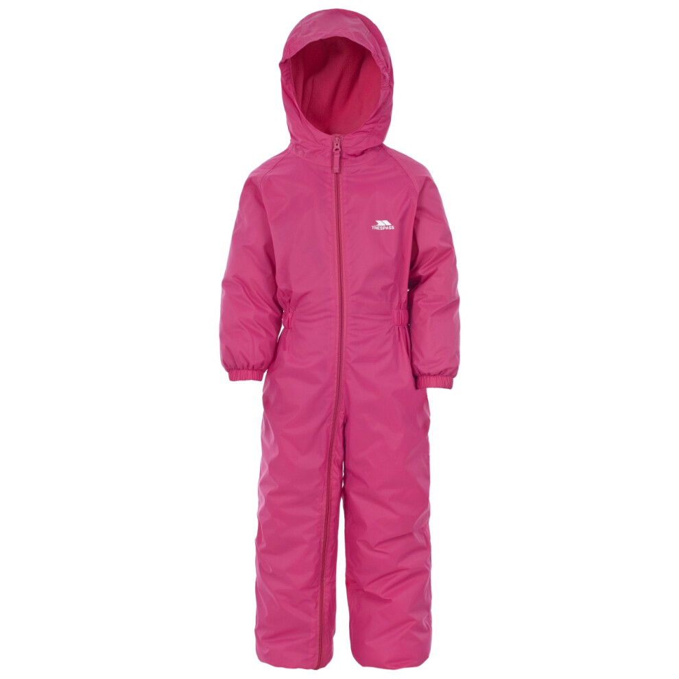 Trespass (12/18 Months, Gerbera) Baby Unisex Dripdrop Padded Waterproof Rain Suit