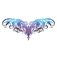 MM013 Waterproof Temporary Tattoo Stickers Sexy Waist Belly Designs for Festival and Party