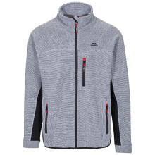 (XXXL, Platinum Stripe) Trespass Mens Jynx Full Zip Fleece Jacket