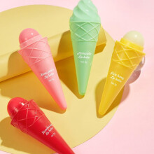 Lip Balm Set with Peach Avocado Honey Strawberry, Moisturizing Fruit Extract Formula for Smooth Hydrated Lips