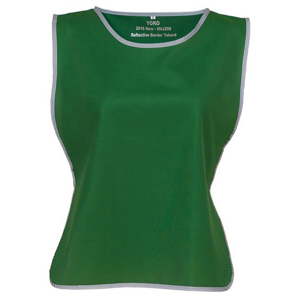(Children, Paramedic Green) Yoko Childrens/Kids Hi-Vis Reflective Detail Tabard 5063527674043