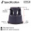Oypla Oypla Heavy Duty Grey Plastic Rolling Kick Step Stool Non Slip 8