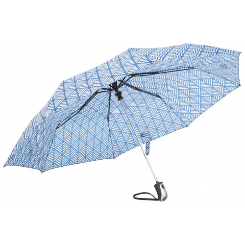 Trespass (One Size, Blue Chevron Print) Trespass Maggiemay Automatic Umbrella