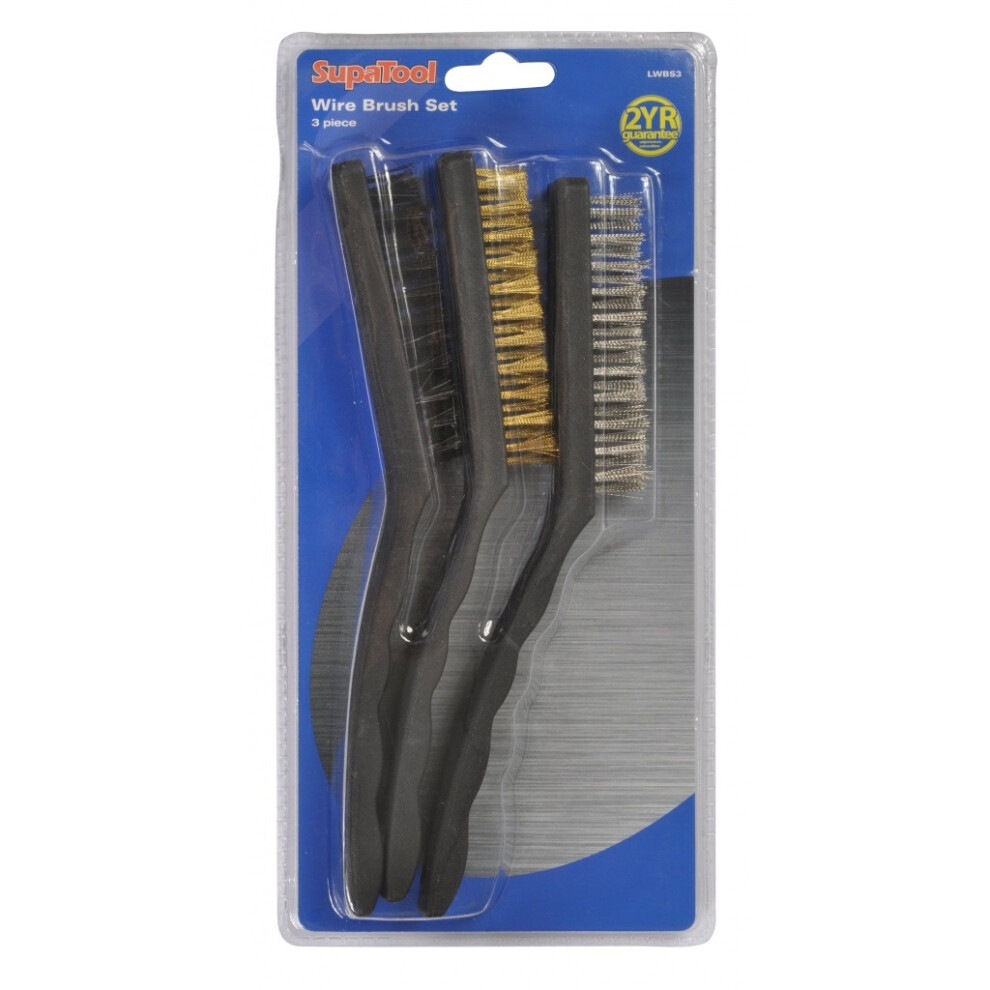 Supatool Wire Brush Set (Pack Of 3)