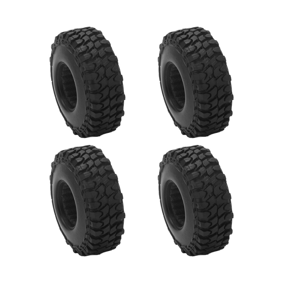 4 Pcs Rubber Rc Tires For 1/24 Scale Axial Scx24 Black 6921390462107