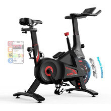Exercise Bike for Home, Stationary Bike with Silent Magnetic Resistance, 300lbs Capacity, Stable Triangle Frame, Adjustable Resistance