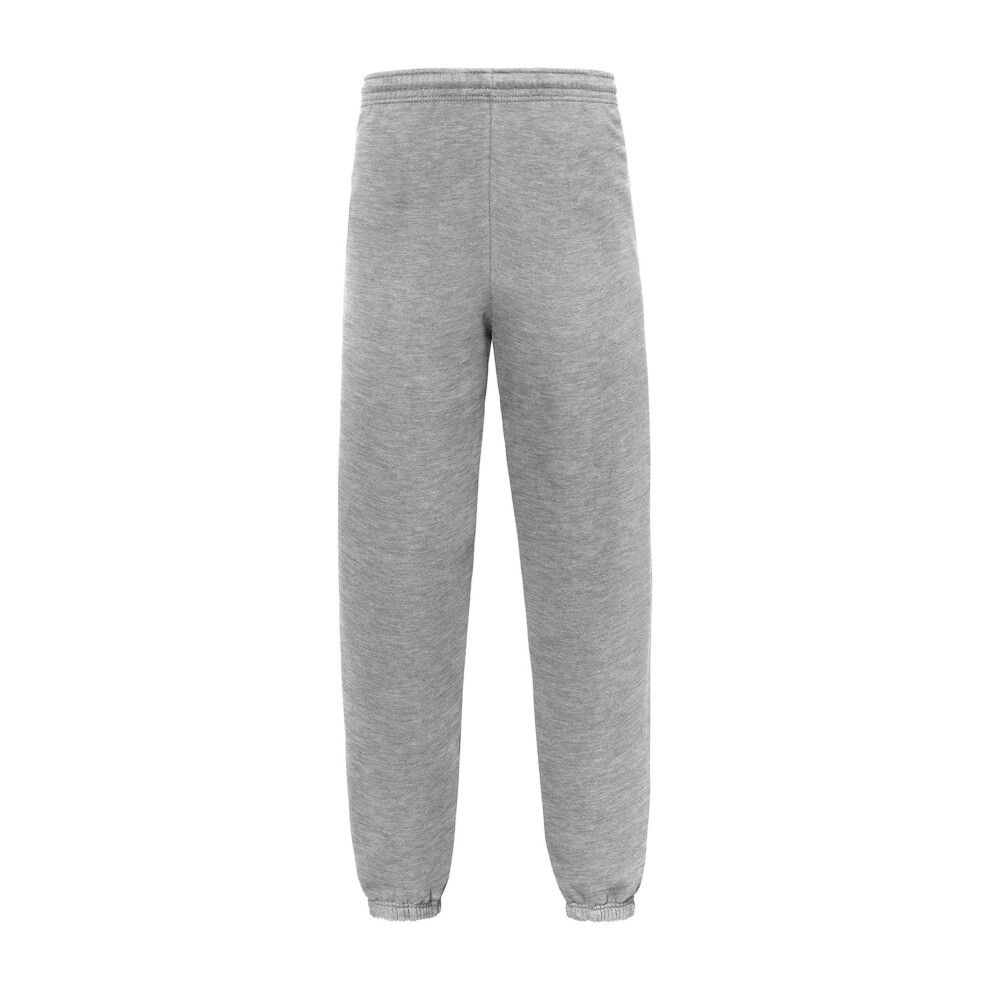 Fruit Of The Loom (L, Athletic Heather) Unisex Adult Iconic Premium Elasticated Cuff Jogging Bottoms