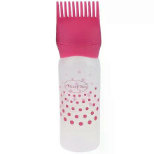 (No.3) Dyeing Shampoo Bottle Oil Comb Hair Dye Bottle Applicator Hair Dyeing Applicator Brush Bottles Hair Coloring Styling Tools 110ml