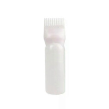 (White) 3 Color Salon Hair Oil Applicator Bottle Professional Hairdressing Dyeing Comb Bottles Barbershop Hairdresser Coloring Supplies