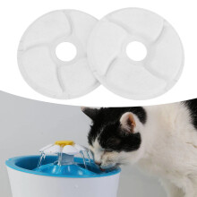 Filtre pour fontaine à eau pour animaux, 12 pièces, 3 couches, charbon actif & résine, 15x15 cm