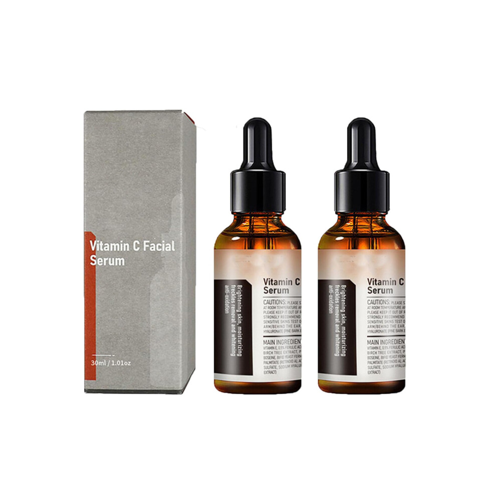 Vitamin C Serum for Brightening Skin and Deep Hydration Facial Essence 30ml Pack of 2
