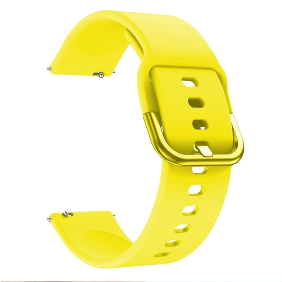 Silicone Strap Watch Band For Garmin Vivoactive 3 Vivomove Hr Forerunner 245 Venu Yellow 9169991695143