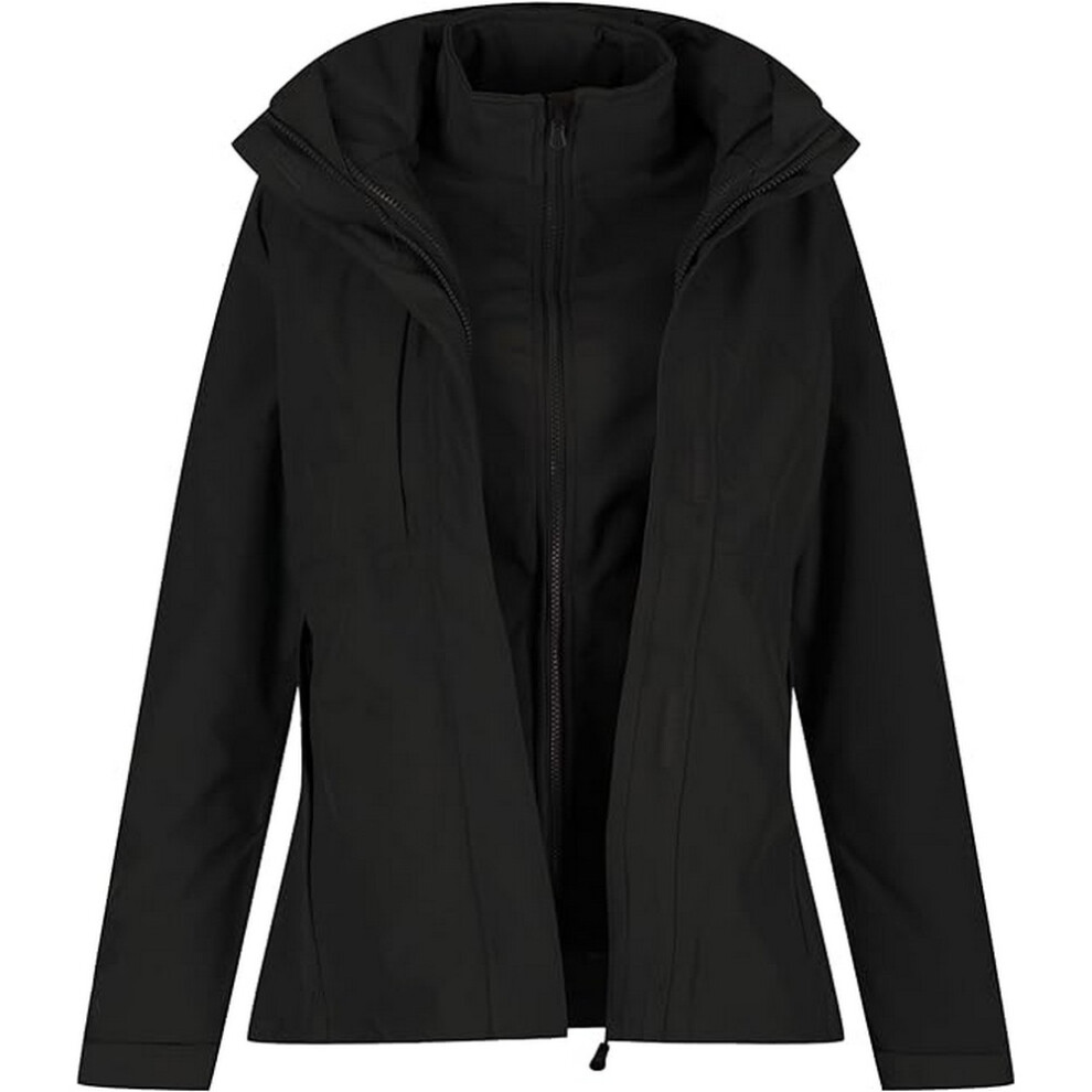Regatta Professional Kingsley 3-in-1 Waterproof Jacket for Men, Breathable Black Polyester Softshell with Adjustable Concealed Hood, Size 3XL - Image 4