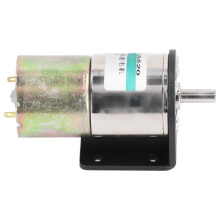 12V 10W DC Schneckengetriebemotor mit Halter, Aluminiumgehäuse, Selbstsperrung, 0-600 U/min